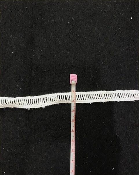 条纹棉质花边